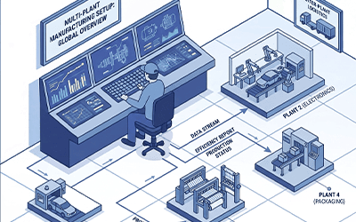 Multi-plant manufacturing setups